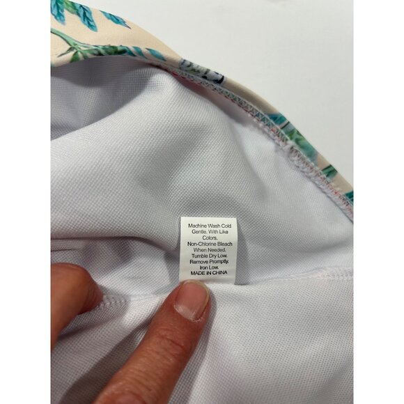 Retro Style Beige 1960s Butterfly Halter One-Piece Bikini Set - Picture 6 of 7